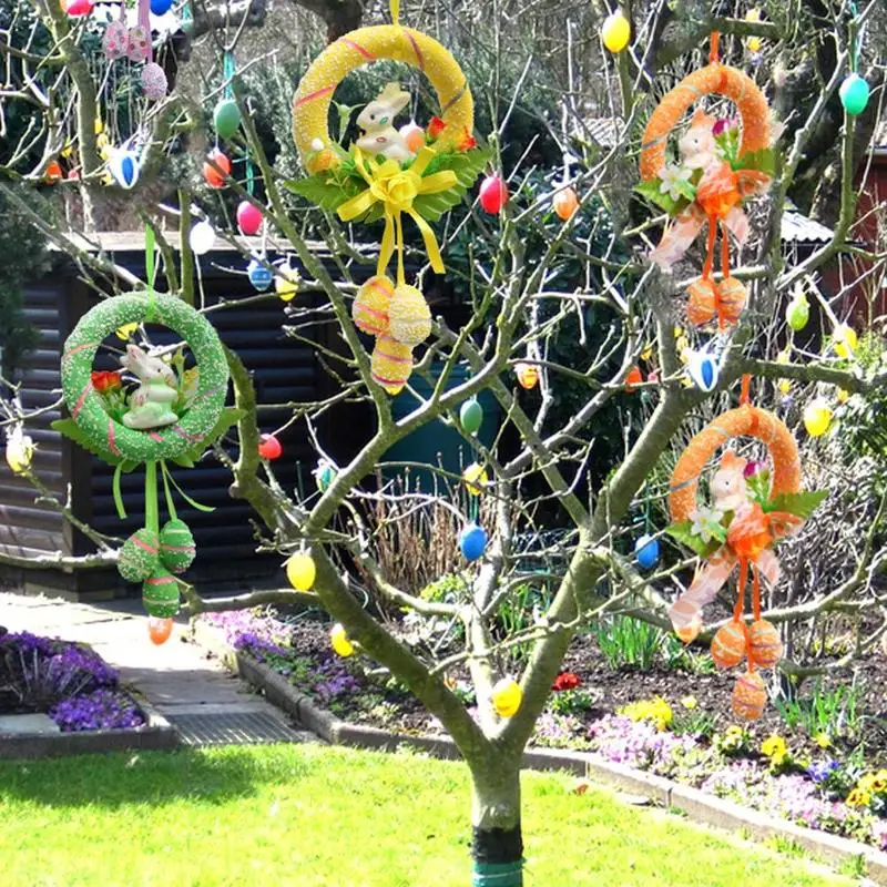 

1pc Cute Rabbit Hanging Ornament For Easter Decoration Baskets Happy Bunny Decor Egg Easter Party H9Z2