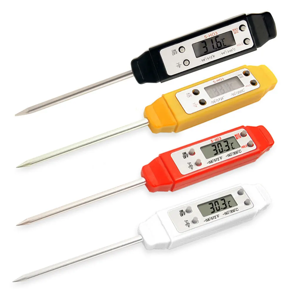 

Kitchen Digital Instant Probe BBQ Reading Food Cooking Thermometer For Meat Water Oil