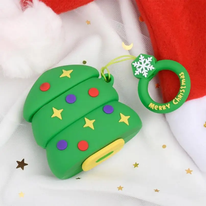 

Cartoon Cute Christmas Gift Silicone Anti-Fall SleeveWireless Bluetooth Earphone Protective Cover Soft Case for Airpods PRO/1/2