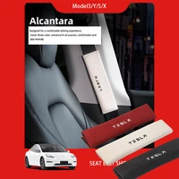 for tesla model 3 x model y s q car shoulder strap seat belt cover shoulder pad accessories 2021 high quality seat belt cover