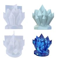 crystal cluster resin casting moulds candle ornaments silicone molds quartz stone molds resin craft jewelry making mold