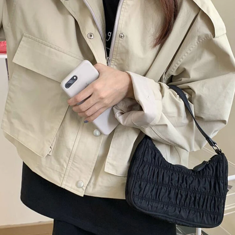 

Fashion Tote Messenger Bags Women Handbag Wrinkle Shoulder Bag Shopping Bag Shoulder Bag Makeup Bag Purses Cross body Bag