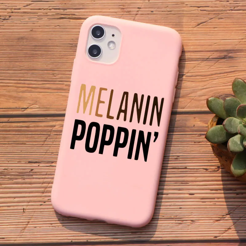 Чехол для телефона PUNQZY Afro Black Girl Magic Queen Melanin Poppin iPhone 12 pro 11 PRO MAX XS XR X 6 8 7 Plus SE 2