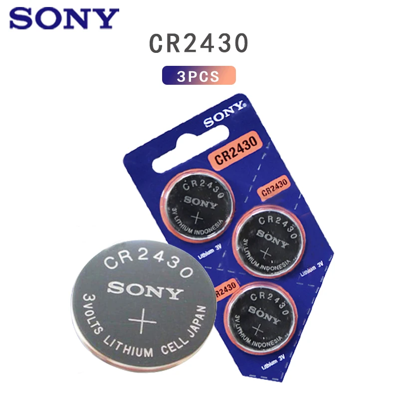 3 шт. оригинальный Sony CR2430 DL2430 CR 2430 3V литиевая батарея для умных часов наушников