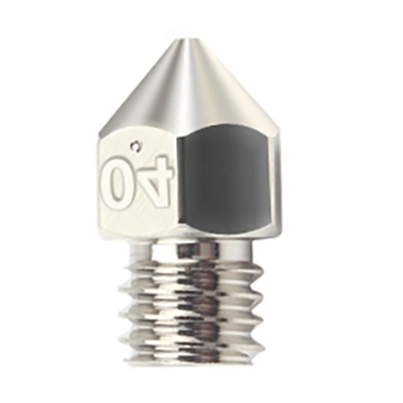

Non-stick Heat Resistant M6 Thread MK8 0.4mm Plated Copper Nozzle for 3D Printer
