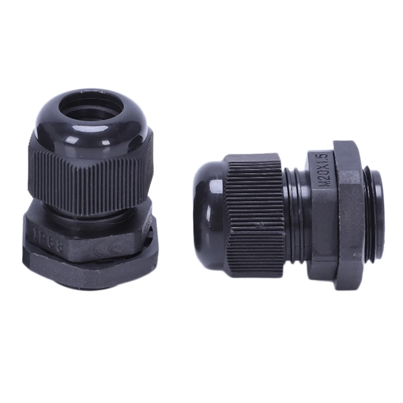 9 х черный пластиковый водонепроницаемый разъем кабельный ввод M20 x 1 5|Уплотнения