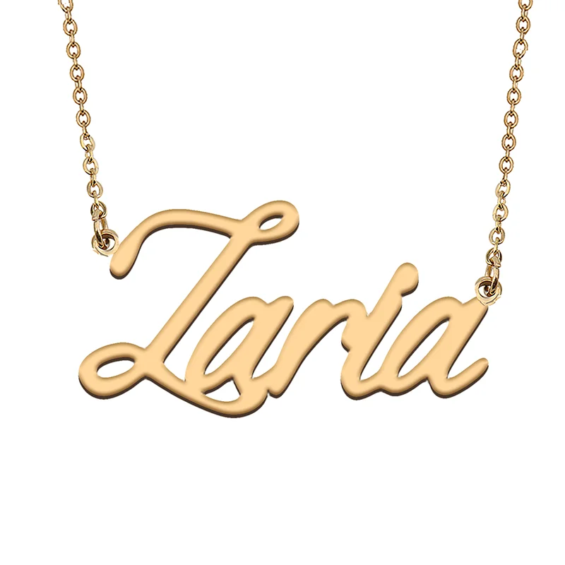 Zaria ожерелье с именем под заказ индивидуальный кулон чокер персонализированные