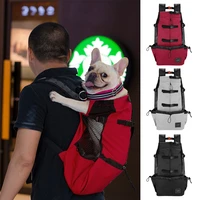 breathable dog backpack pet carrier bag big dog travel bags for large dogs bulldog golden retriever traveling hiking camping
