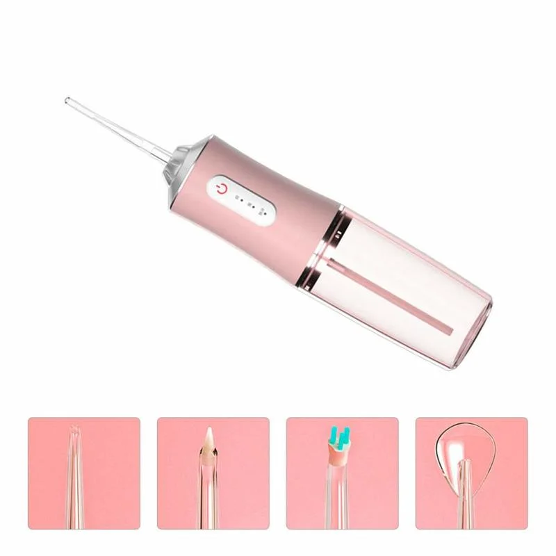 

3 Modes Oral Irrigator Dental Water Flosser Jet Teeth Thitening USB Rechargeable 220ML Water Tank IPX7 Waterproof Teeth Cleaner
