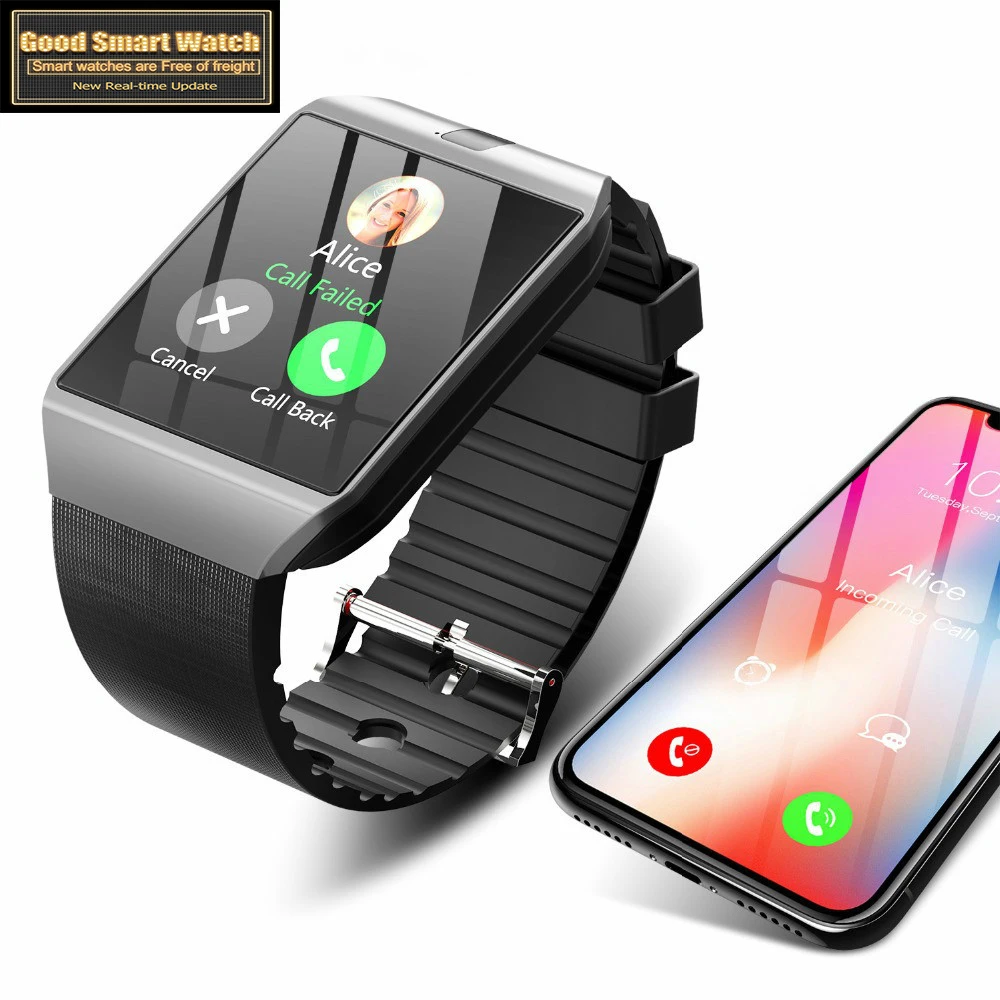 Новые цифровые умные часы с сенсорным экраном DZ09 Q18 Камера Bluetooth наручные SIM карты