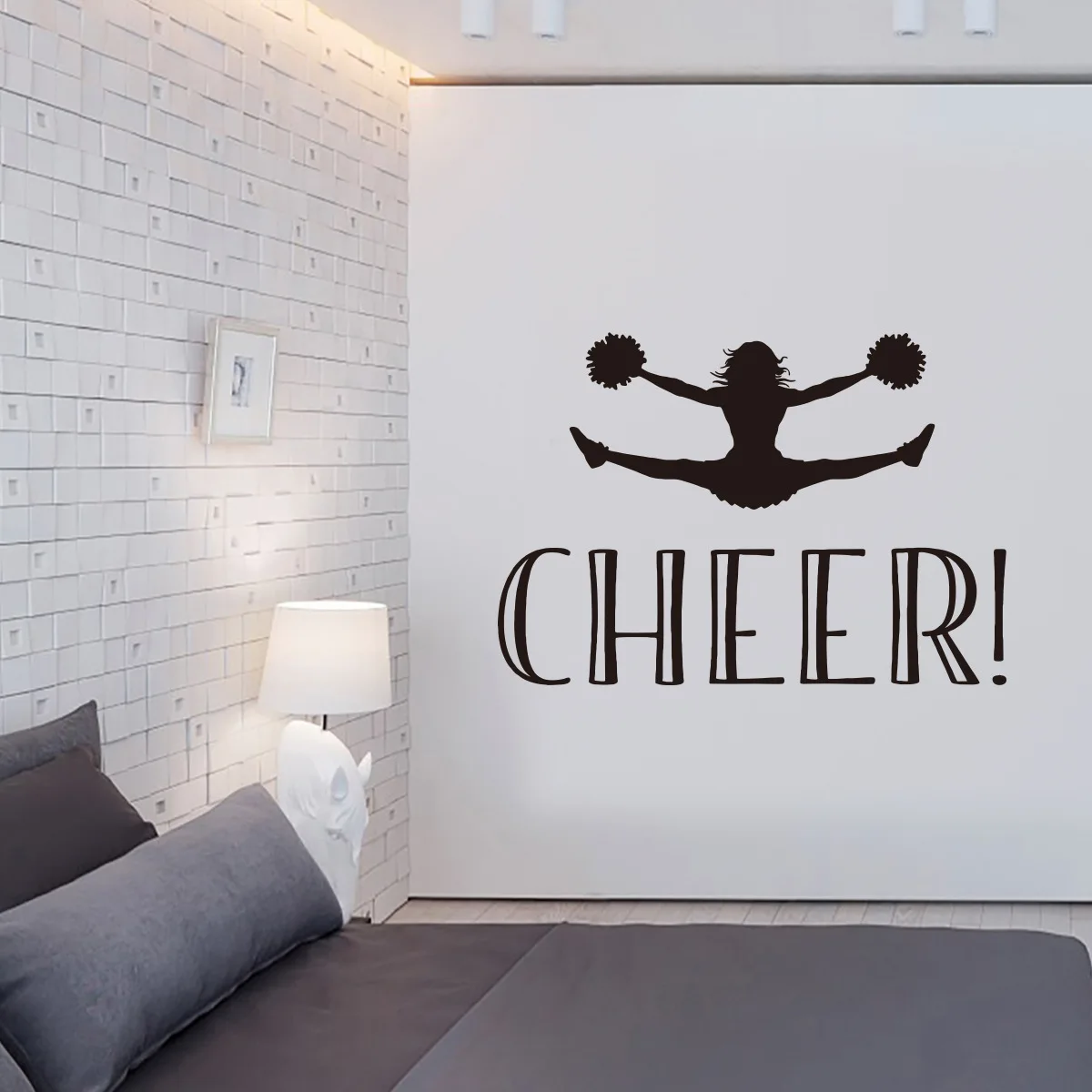 Cheer Come on Gym креативные настенные наклейки гостиная спальня семейная витрина