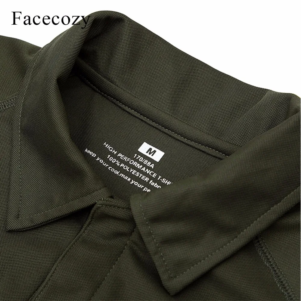 Facecozy мужские уличные футболки для рыбалки спортивные поло пеших прогулок и