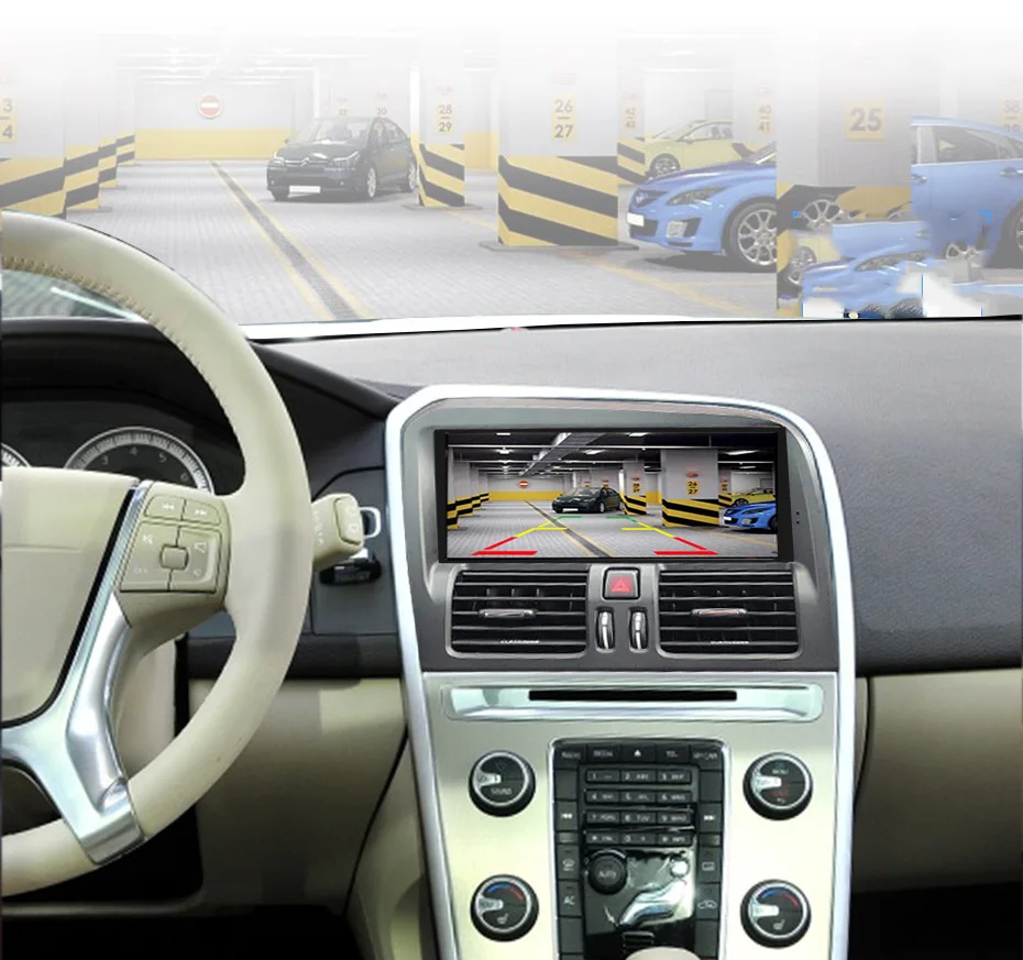 8,8 дюймов RAM2G Android 8,0 PX6 Автомагнитола стерео для Volvo XC60 2009- gps навигация поддержка поездки informaiton full touch