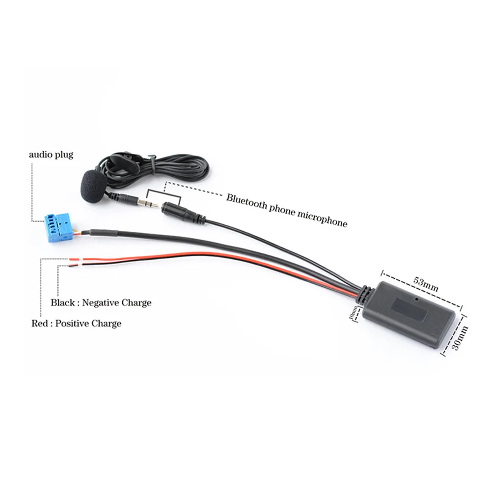 Универсальный Автомобильный Bluetooth 5 0 Aux-кабель Bluetooth-микрофон громкой связи для