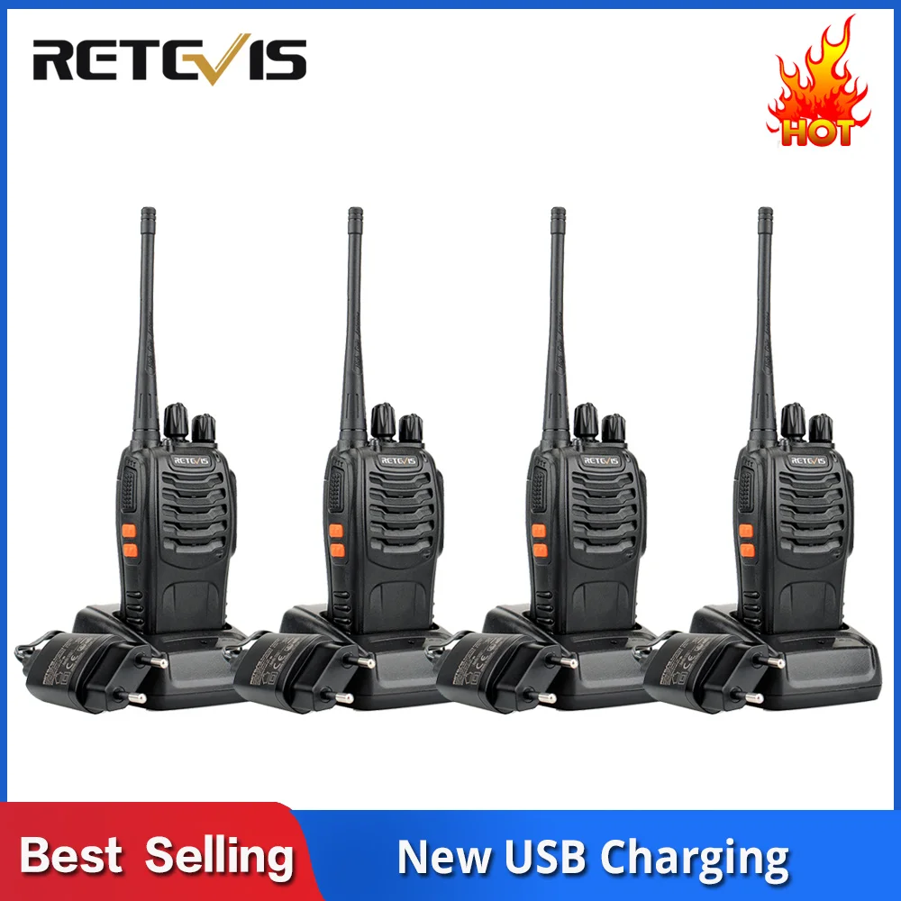 4 шт Retevis H777 Walkie Talkie UHF 400-470MHz UHF трансивер Handy 2 Way Портативный РАДИОСТАНЦИЯ коммуникатор A9105A