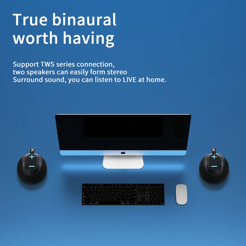 Portable Speakers Wireless Round Bass Subwoofer Waterproof Outdoor Boombox Stereo Loudspeaker Music Box For Bluetooth FM Radio |