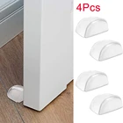 Дверной стопор без необходимости перфорации прозрачный самоклеящийся дверной держатель дверной стопор для дома и офиса защита стен и мебели