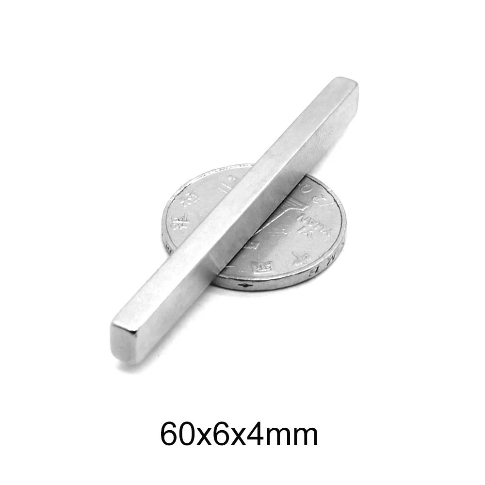 2/5/10/20/50 шт 60*6*4 блока сильный магнит 60 мм x 6 квадрат неодимовые магниты лист 60x6x4 N35