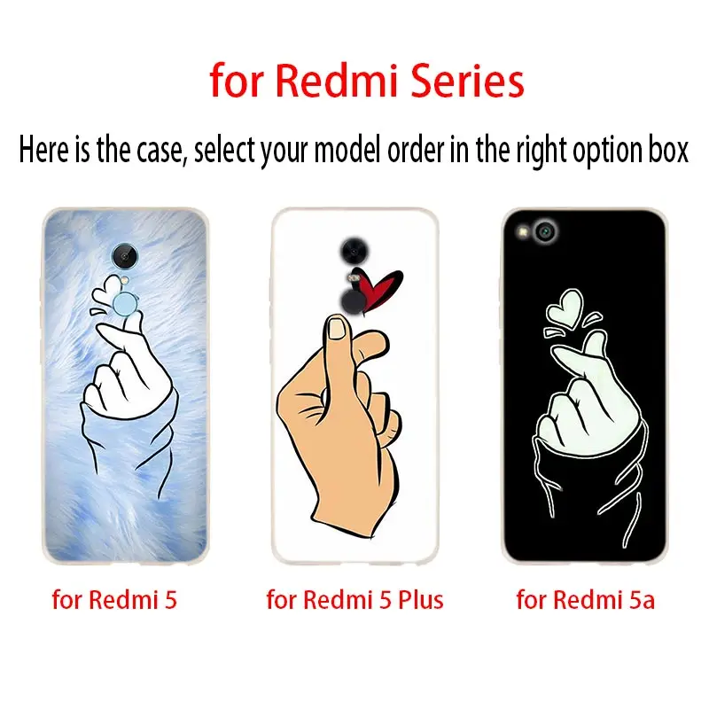 Мягкий чехол k pop Love on the finger kpop для Xiaomi Redmi Note 8 7 6 5 Pro 8a 6pro 6a s2 5a 4a 5plus y3 чехлы Etui |