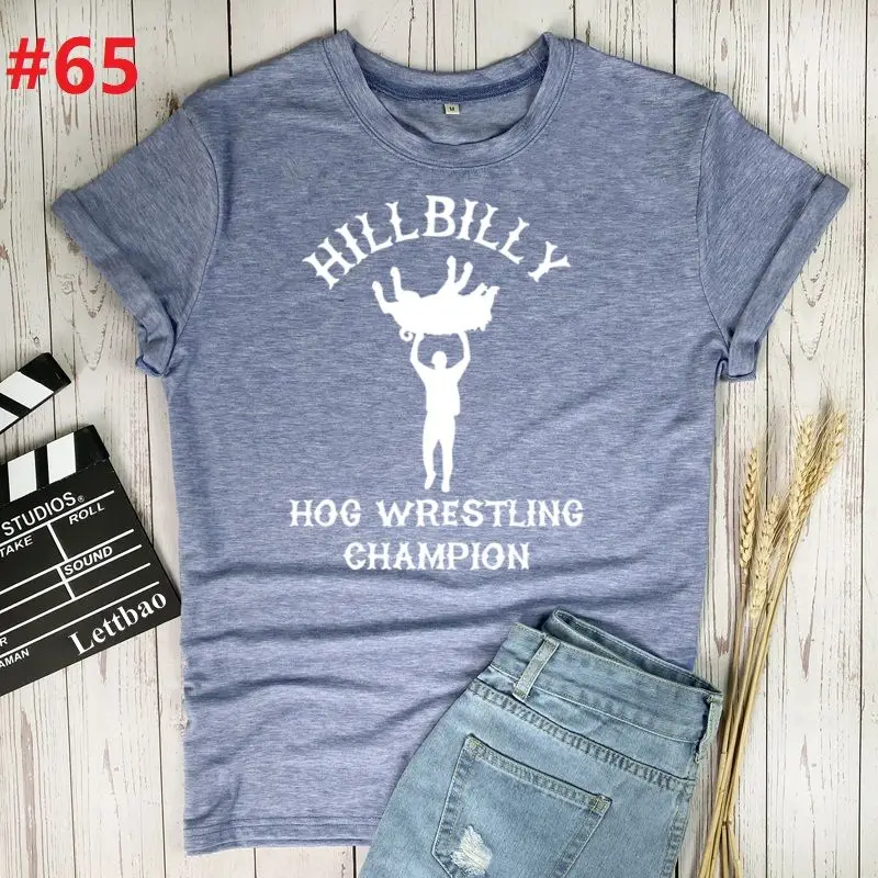 

Новинка 2021, летняя женская футболка Hillbilly, футболка в стиле Харадзюку с коротким рукавом, Женские топы и футболки, хипстерские футболки с гра...