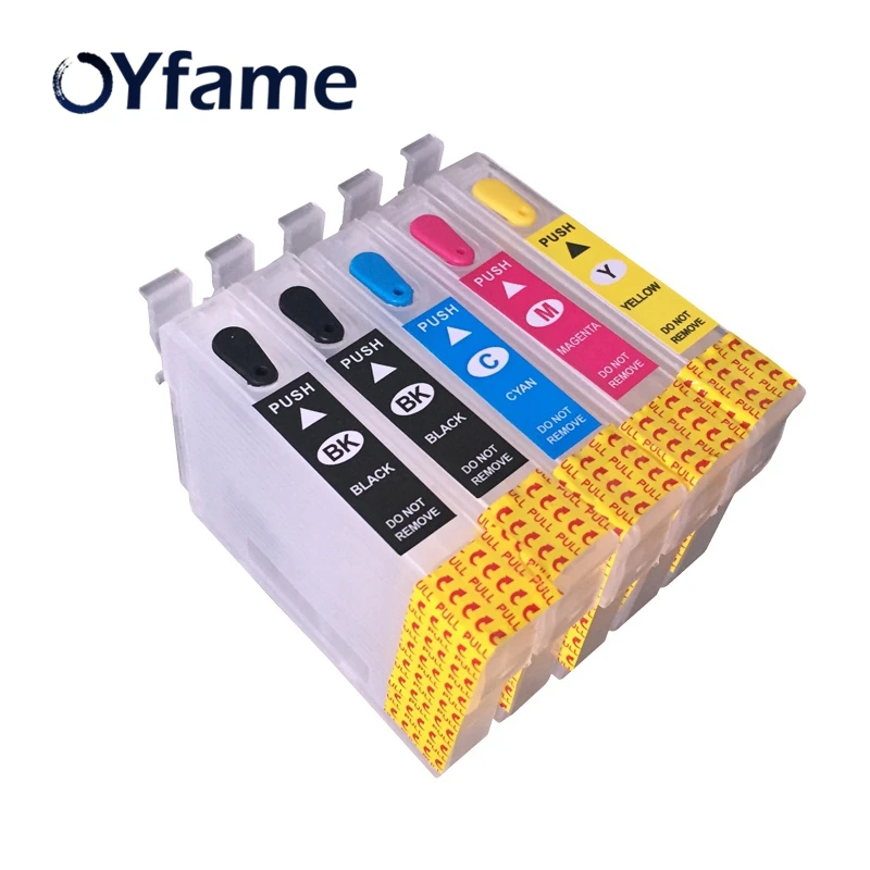 OYfame 5 шт. T0731 T0732 T0733 T0734 T0735 чернильные картриджи многоразовый картридж с чипом ARC