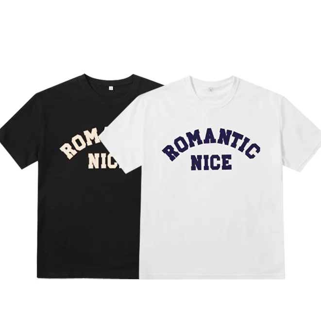 

KANNISAK Men T-shirt Letter Printed Short Sleeve Summer T Shirt Man/Woman Couple Tops Cotton Casual Loose Harajuku Korean Tops