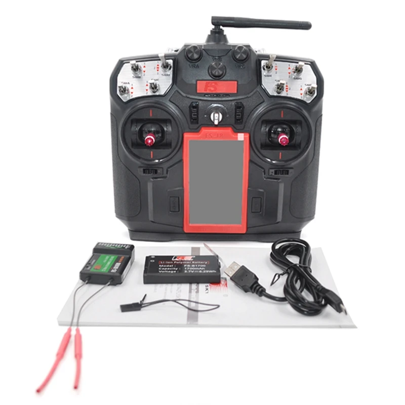 Flysky-FS-i6 i6S i6X T62.4G 6ch AFHDS RC, transmisor con receptor de FS-iA6, Radio, mando a distancia para Dron de carreras FPV-4