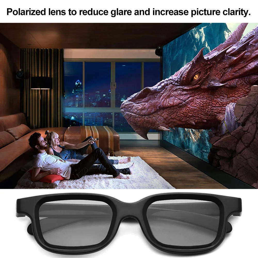 VQ163R поляризованные Пассивные 3D очки для ТВ реальный кинотеатр s кинотеатра|3D