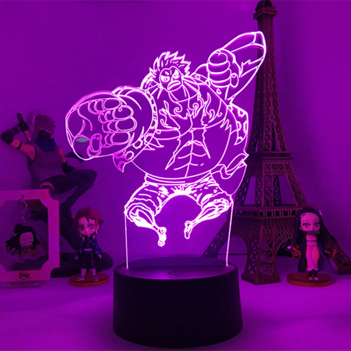 

3d Night Light Monkey D Luffy Figure Usb Battery Powered Nightlight for Kids Child Bedroom Decor Led Night Light One Piece Gift