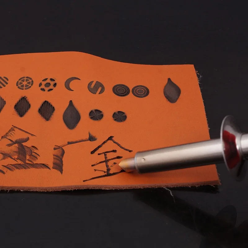 1 комплект Новый DIY кожа Электрический паровой утюг с 21 шт. головки сжигания кисть