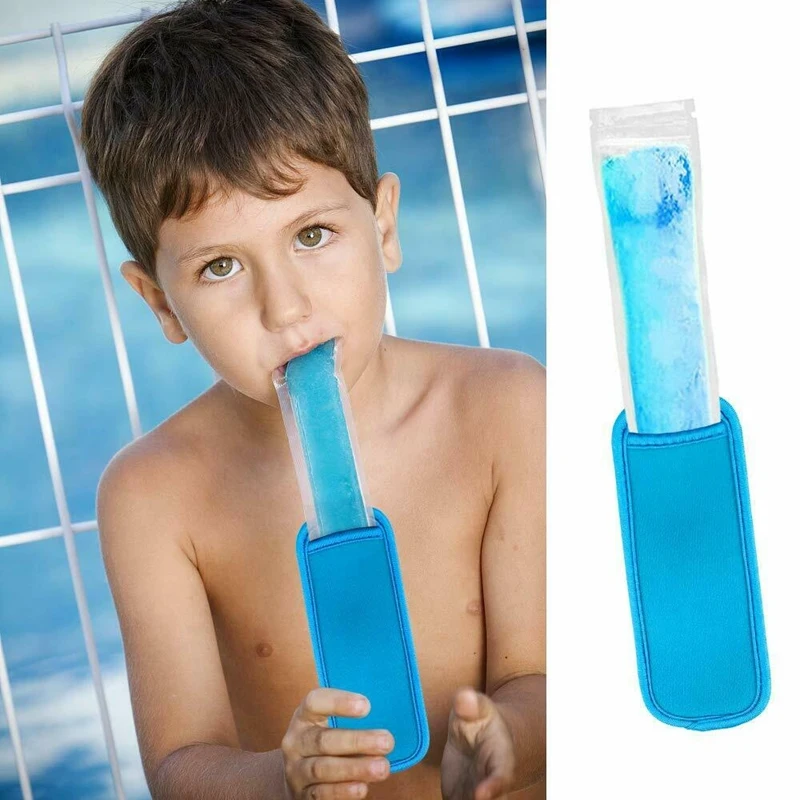 

24 Pack 8 Colors Reusable sicle Bags Stretchy Ice Sleeves Set Antifreezing Covers sicle Holder Sleeves