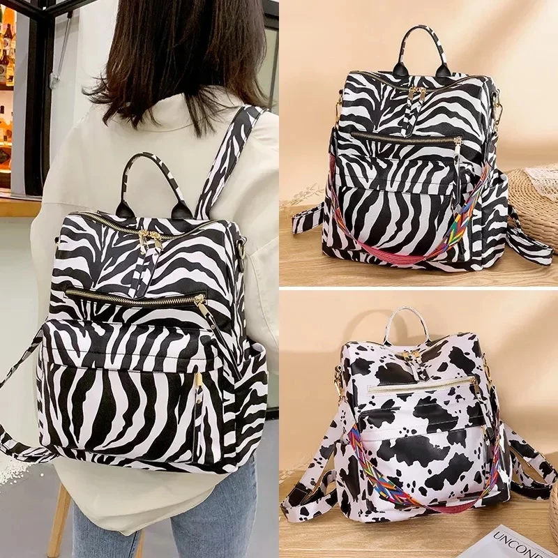 

Retro Designer Large Backpack Women PU Leather Rucksack Women's Knapsack Travel Backpacks Shoulder School Bags Mochila Back Pack