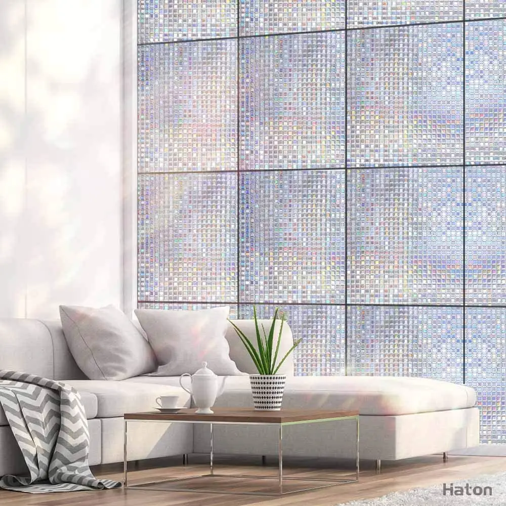 Тонированные 3D статические декоративные радужные пленки без клея для