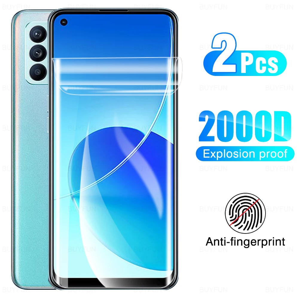 

Гидрогелевая пленка 2 шт., не очки для Oppo Reno 6Z 6,4 дюйма Reno6 6 Z, защитная броня для телефона, Взрывозащищенная полноэкранная защита