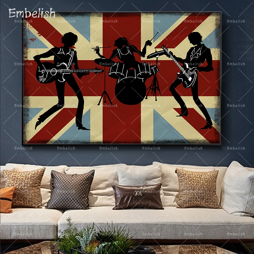 

Embelish 1 Pieces New Arrival Musical Instrument Wall Art Poster For Living Room HD Print On Canvas Paintings Home Decor Picture