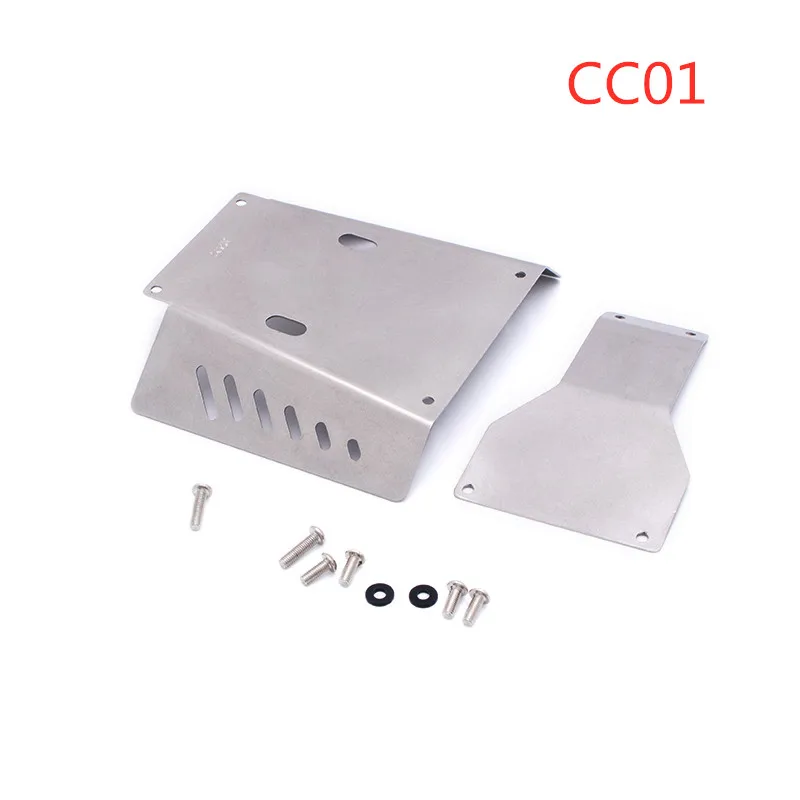 

Model Car Tamiya CC01 0.8mm Thick Chassis Armor Stainless Steel Bottom Frame Chassis Guard for 1/14 RC Cars