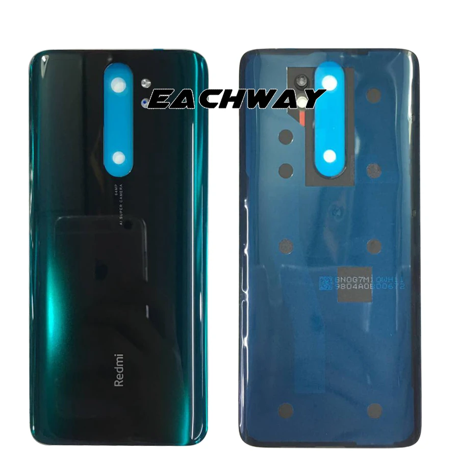Оригинальная крышка батарейного отсека для Xiaomi Redmi Note 8 pro Задняя стеклянная