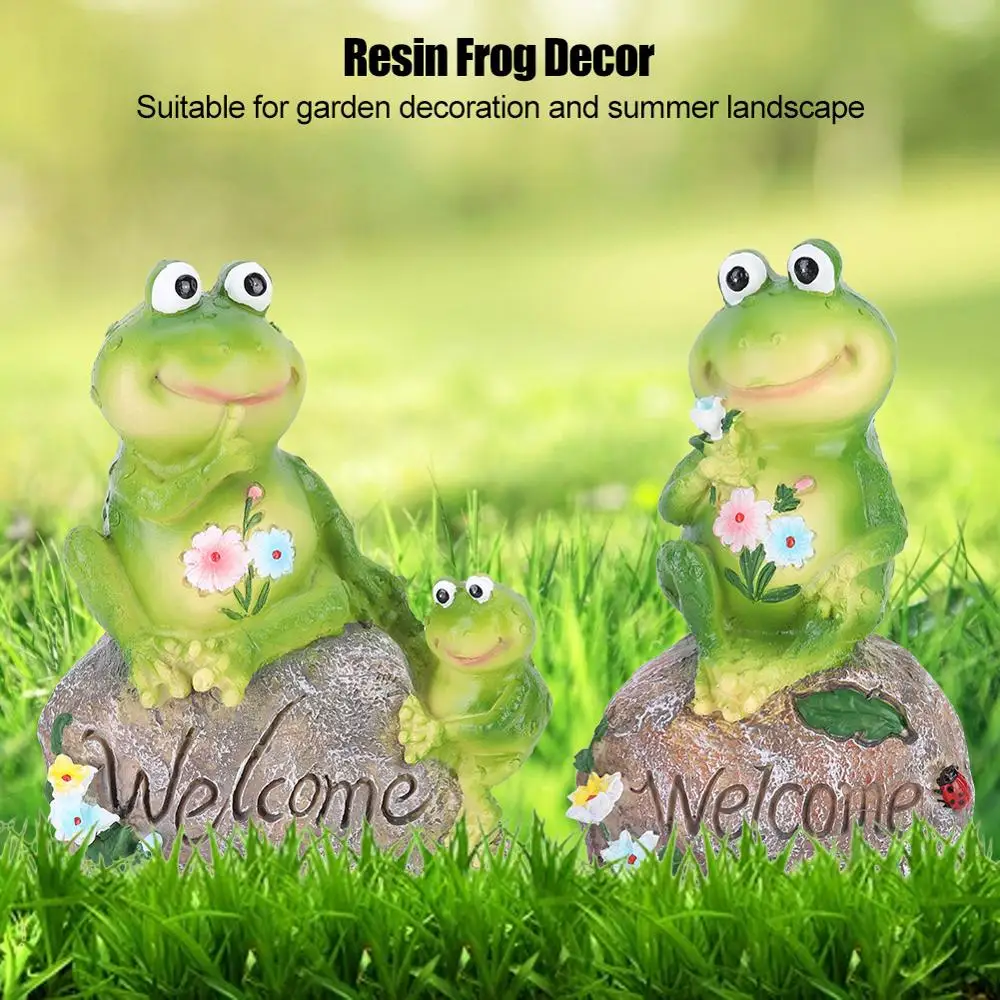 2 шт. Прекрасная лягушка ремесло миниатюрная искусственная амималь модель