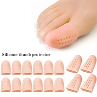 8 pairsset breathable toe protector ventilation hole moderate thickness silicone big toe bunion thumb separator soft cover