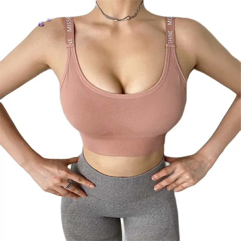 

Sexy Sports Bra Yoga Crop Top Women Push Up Workout Underwear Shockproof Fitness Vest Girls Gym Sport Sportswear Bras
