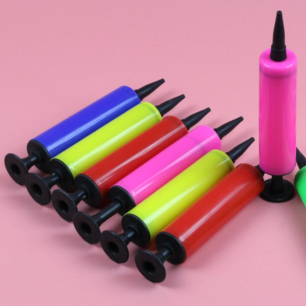 Mini Balls Pump balloon accessories inflator hand push Air Two kinds of needles Party Supplies portable foil ballon pump | Дом и сад