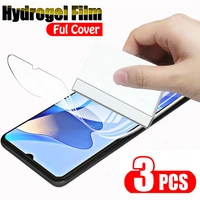3PCS Full Cover Screen Protector Hydrogel Film for OPPO A74 A54 A94 Safety Phone Protective Not Glas for Opo 54s