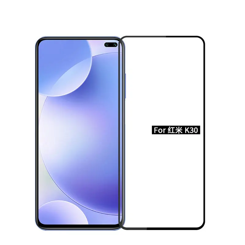 Для Xiaomi Redmi K30 5G полное клеевое покрытие закаленное стекло Защита для экрана Mi 9T Pro