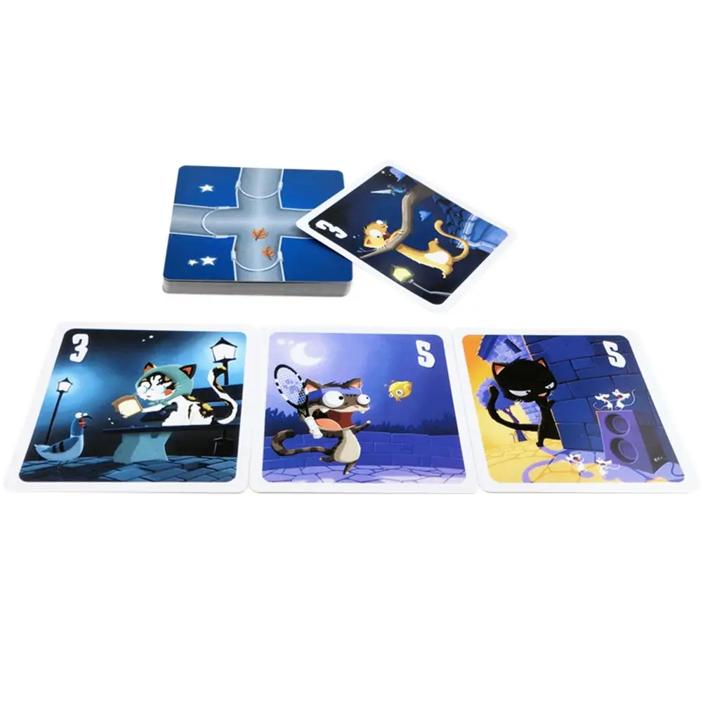 Настольная игра милый котенок карточка с кошкой английский полный дом вечерние