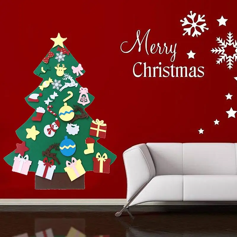 1 Набор DIY войлочная Рождественская елка для малышей занятая доска подарок