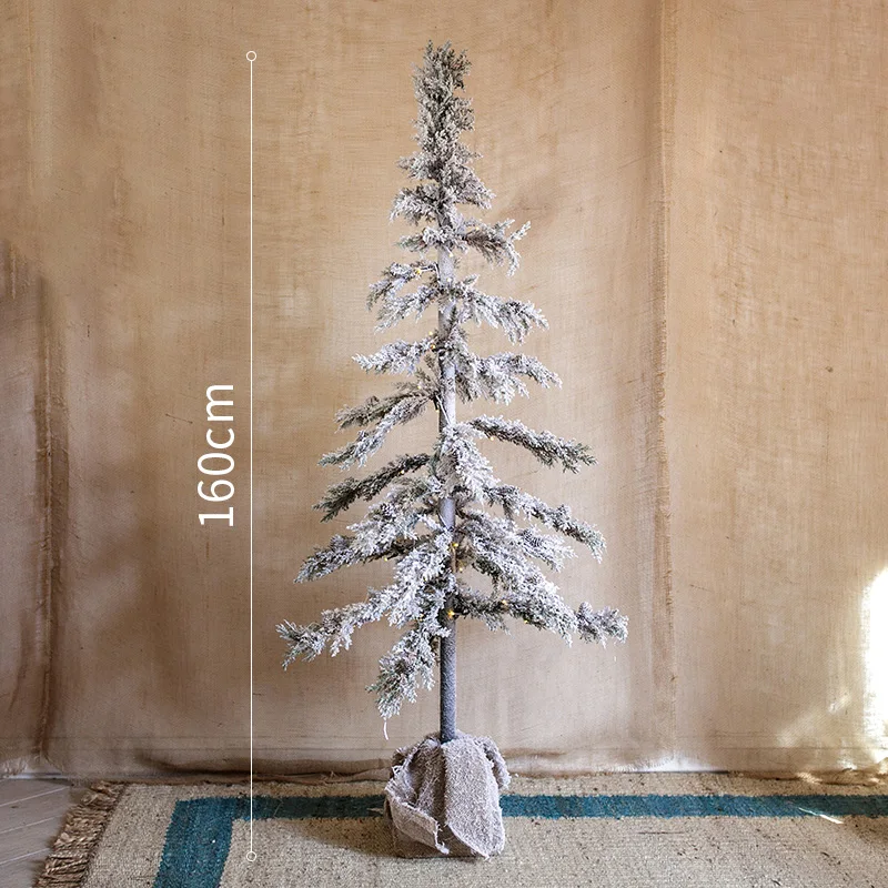 Большая рождественская елка снежный пейзаж бонсай дисплей Витрина реквизит кафе