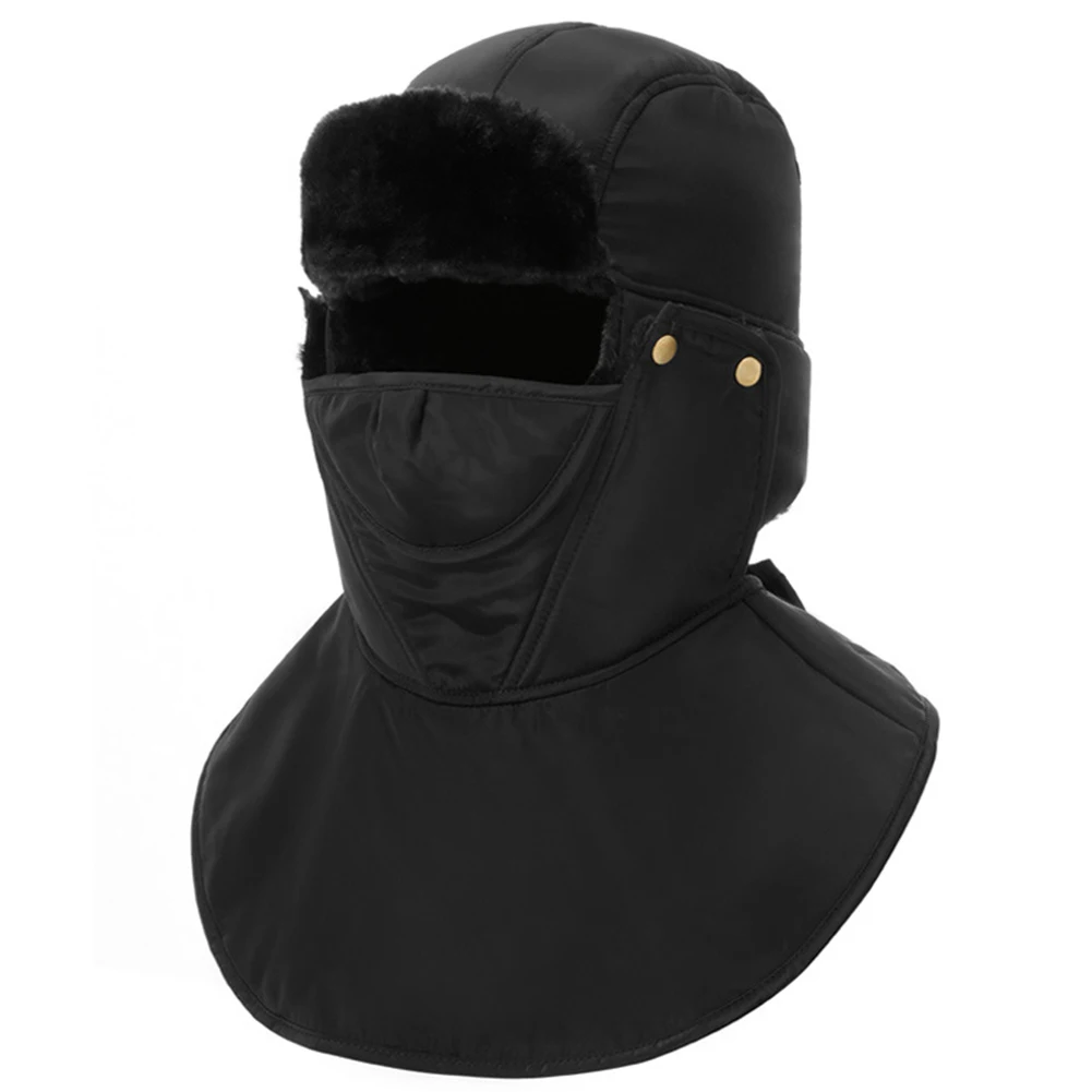 Зимние теплые флисовые шапки бини для мужчин бандана с черепом теплая Балаклава