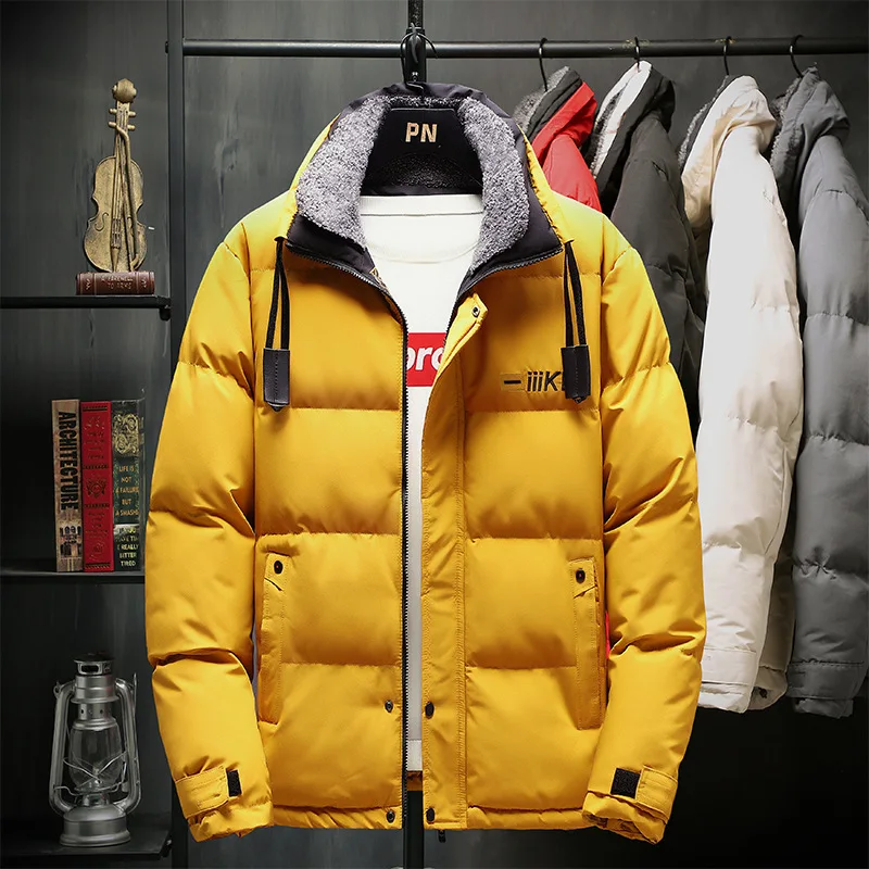 

2020 Autumn & Winter New Arrivals Korea Thick Casual All-match Tooling Down Jacket Plus Size Loose Men Jacket Tide Free Shipping