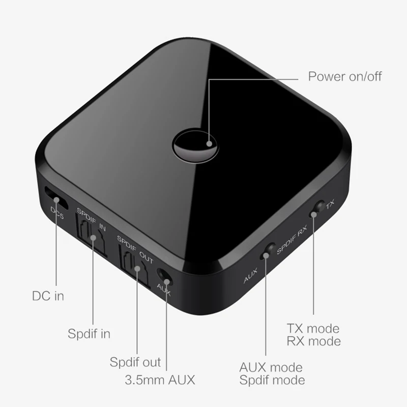 VTIN 3 5 мм AUX беспроводной адаптер Bluetooth приемник передатчик 2в1 0 для ТВ компьютерные