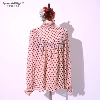 2021 sexy women flamenco spanish dance tops shirts chiffon long sleeve blouses dance wear ha07